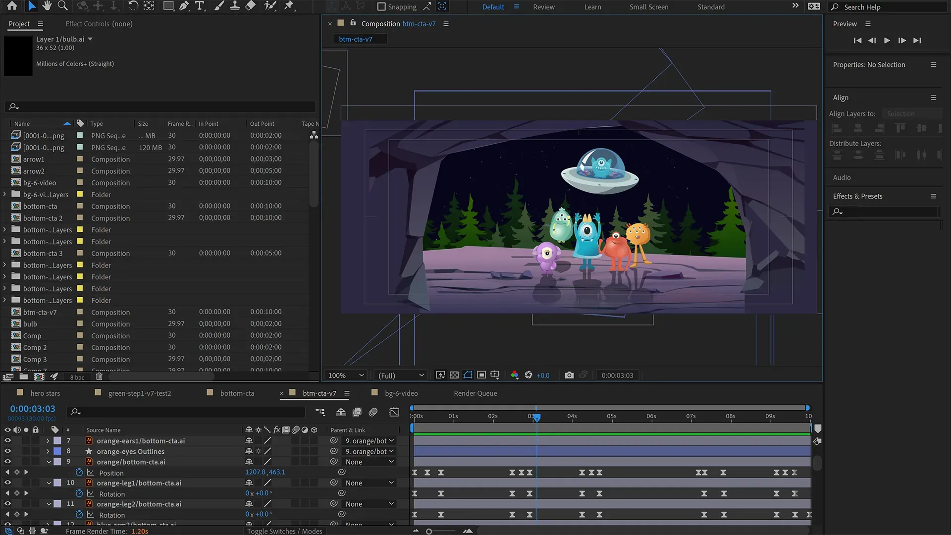 Developing the Firstage character animations in Adobe After Effects
